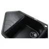 Гранітна мийка Globus Lux GARDA 1000х500-А0002, чорний- Фото 4